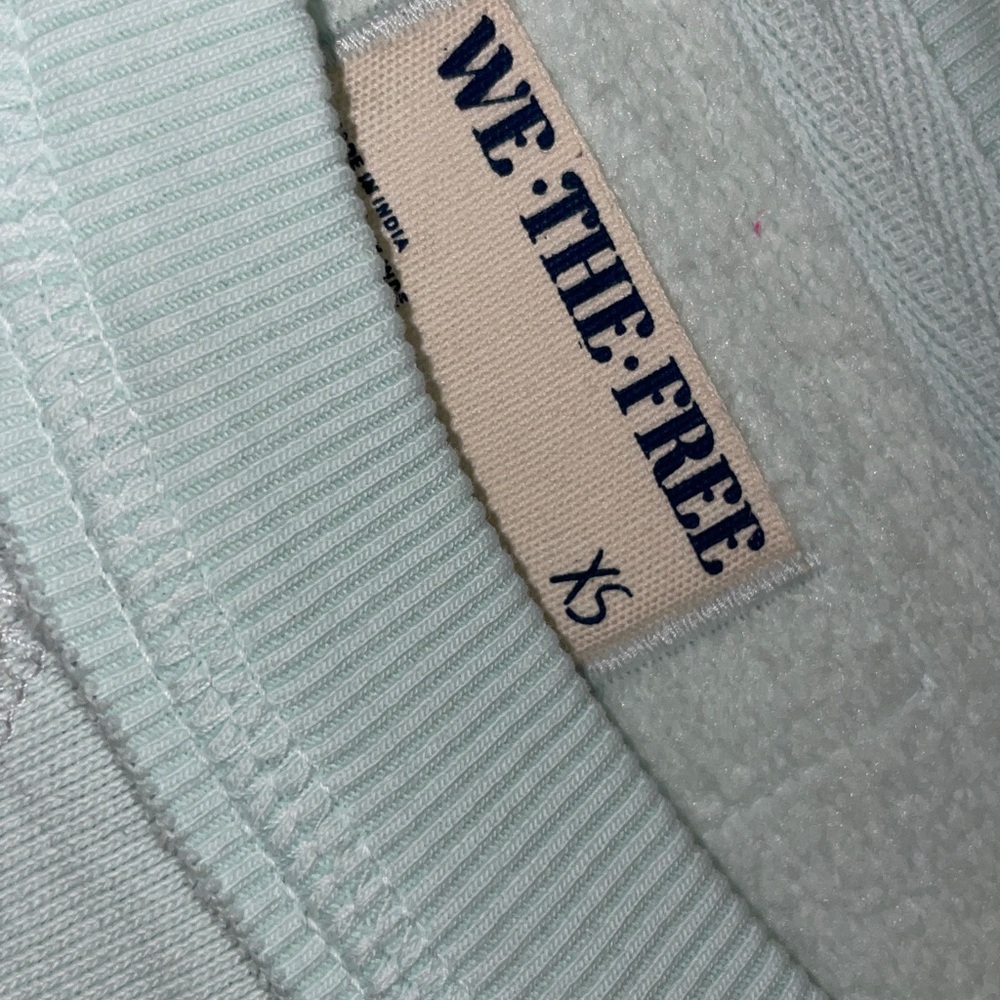 FREE PEOPLE We The Free Wallace oversized Pullover - Sea Mist NWT SIZE XS - Picture 8 of 9